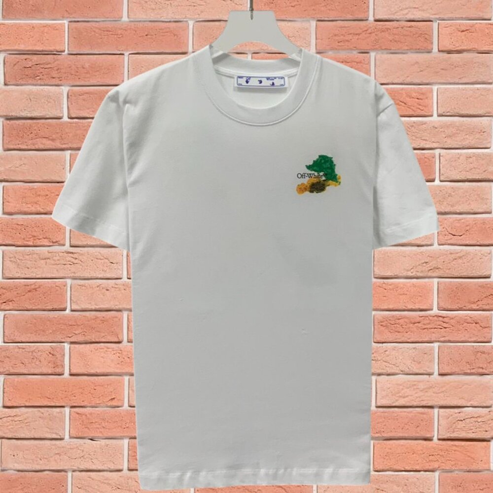 Off-White Crew Neck Short Sleeve White